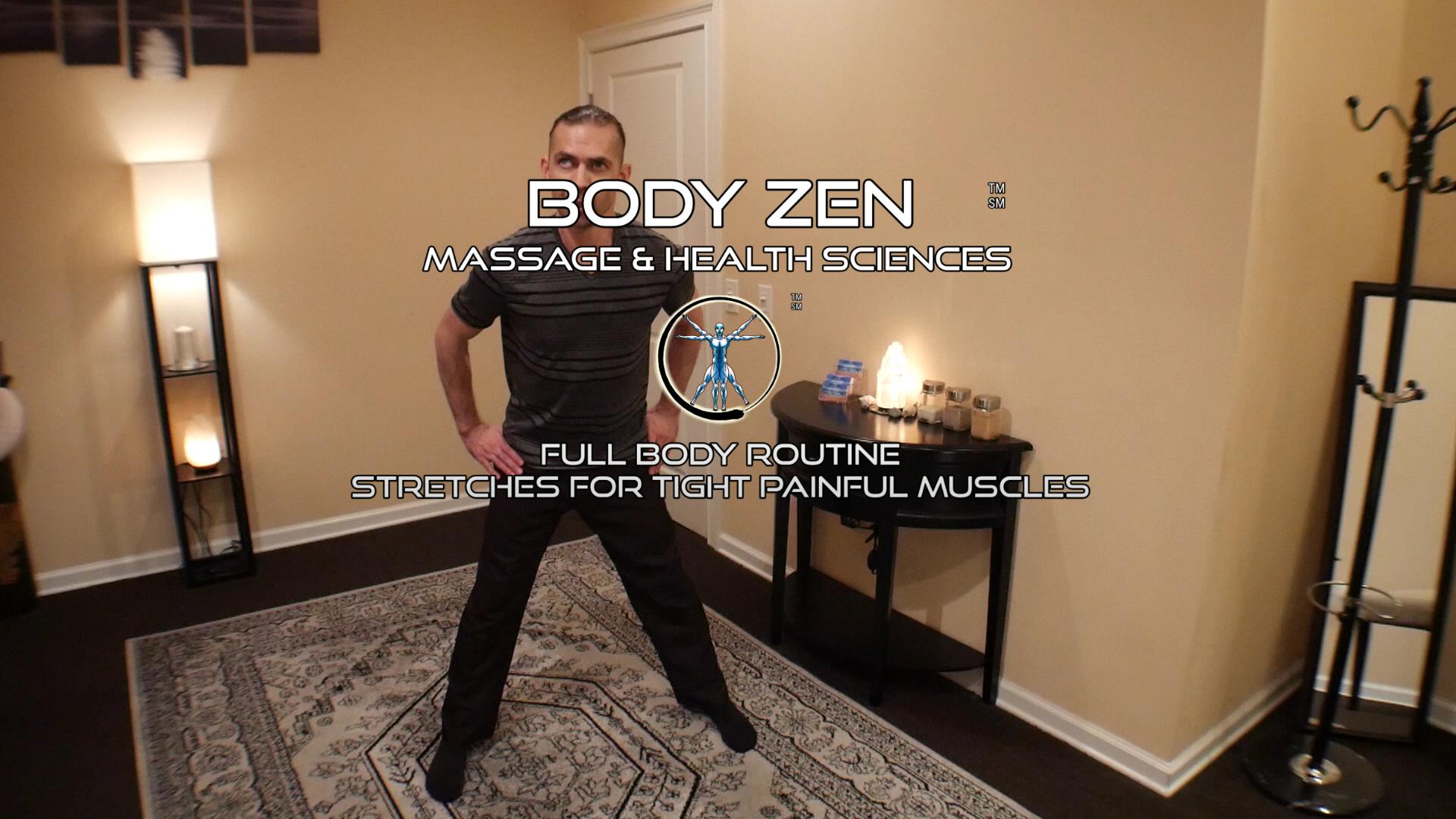 The Body Zen Stretches for Tight Painful Muscles - 4. Hamstrings & Glutes