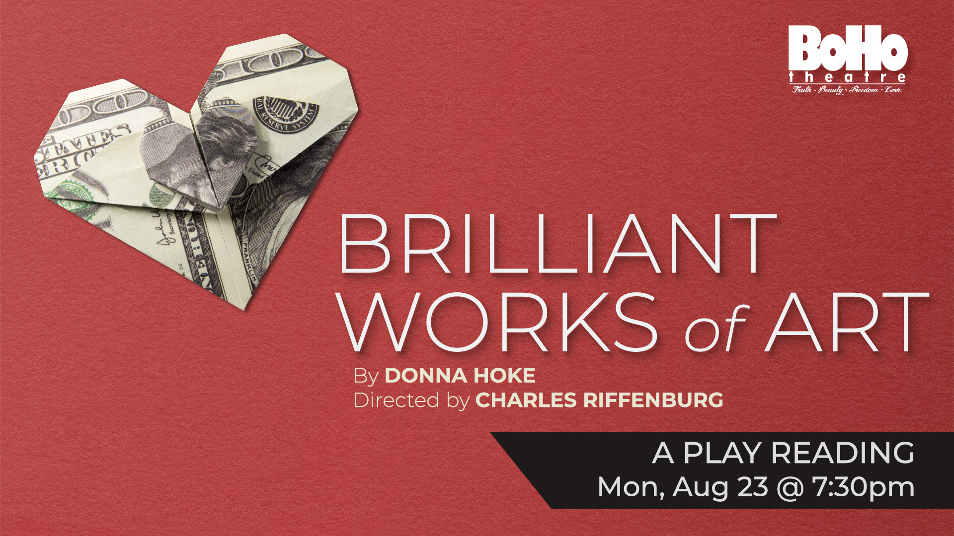 Brilliant Works of Art play reading