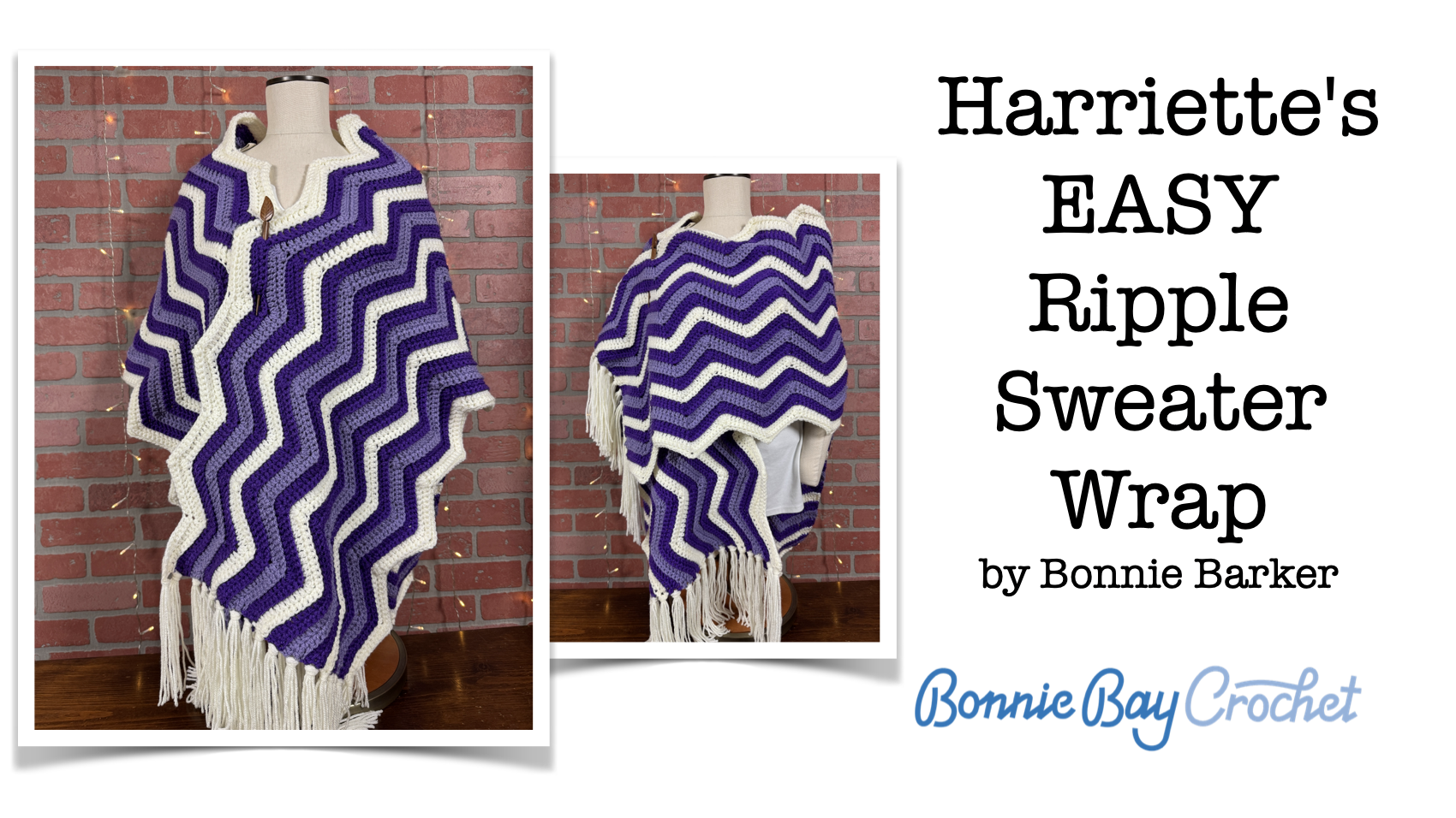 Harriette's EASY Ripple Sweater Wrap