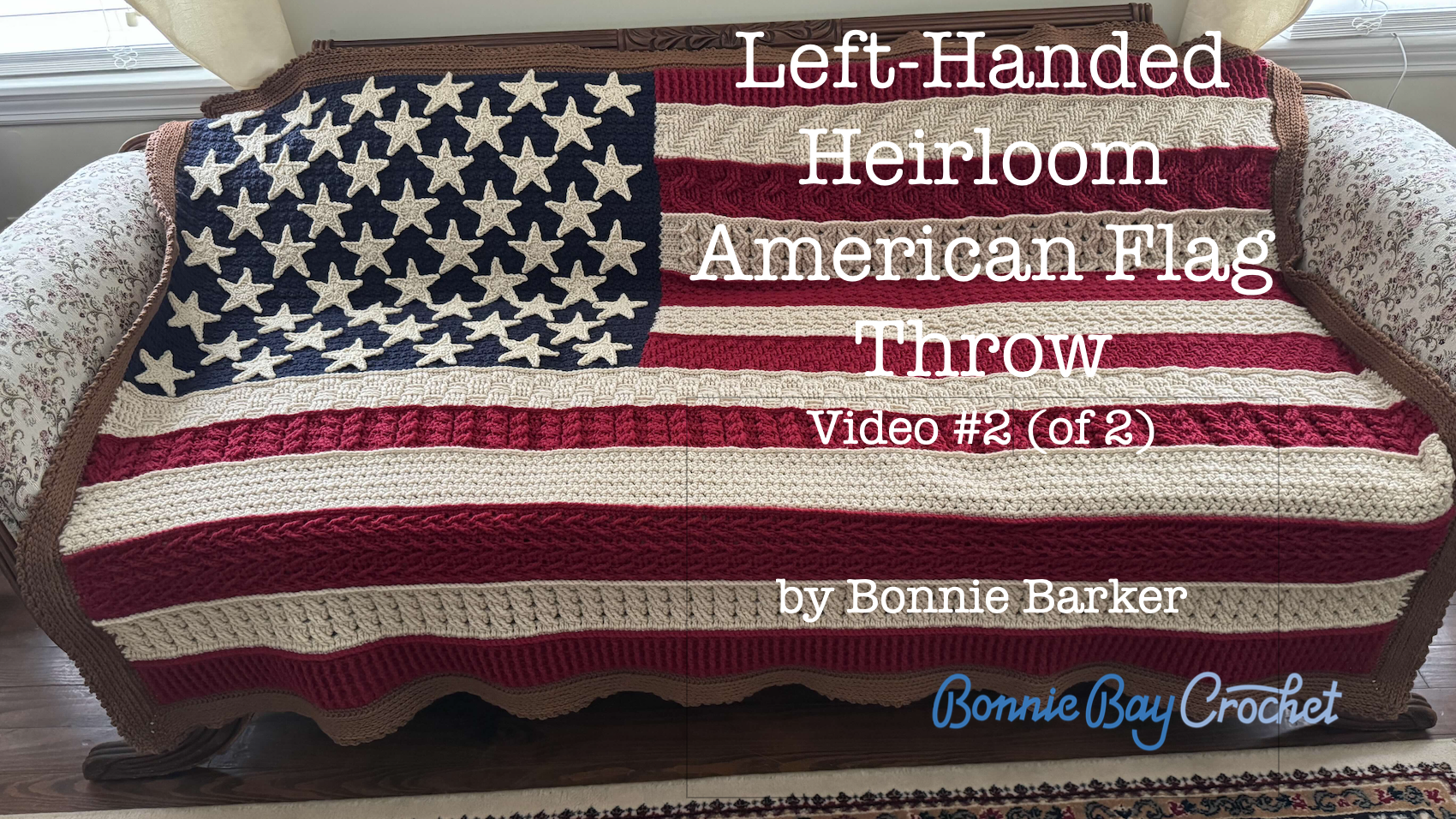 Left-Handed Heirloom American Flag Throw, Video #2 (of 2)