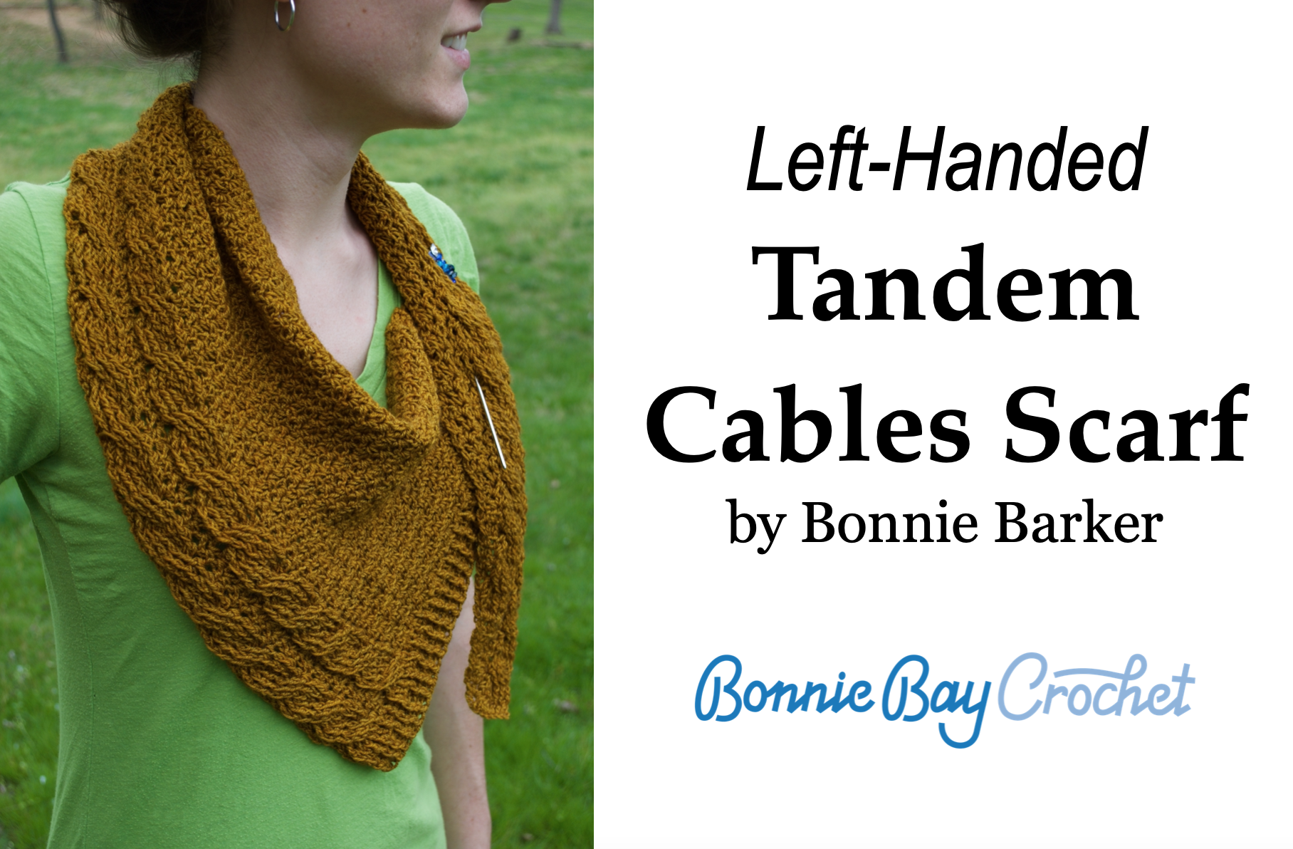 Left-Handed Tandem Cables Scarf