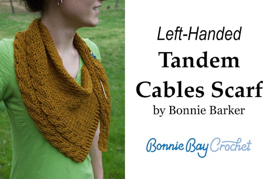 Left-Handed Tandem Cables Scarf