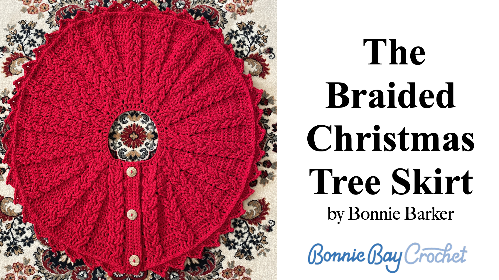 The Braided Christmas Tree Skirt