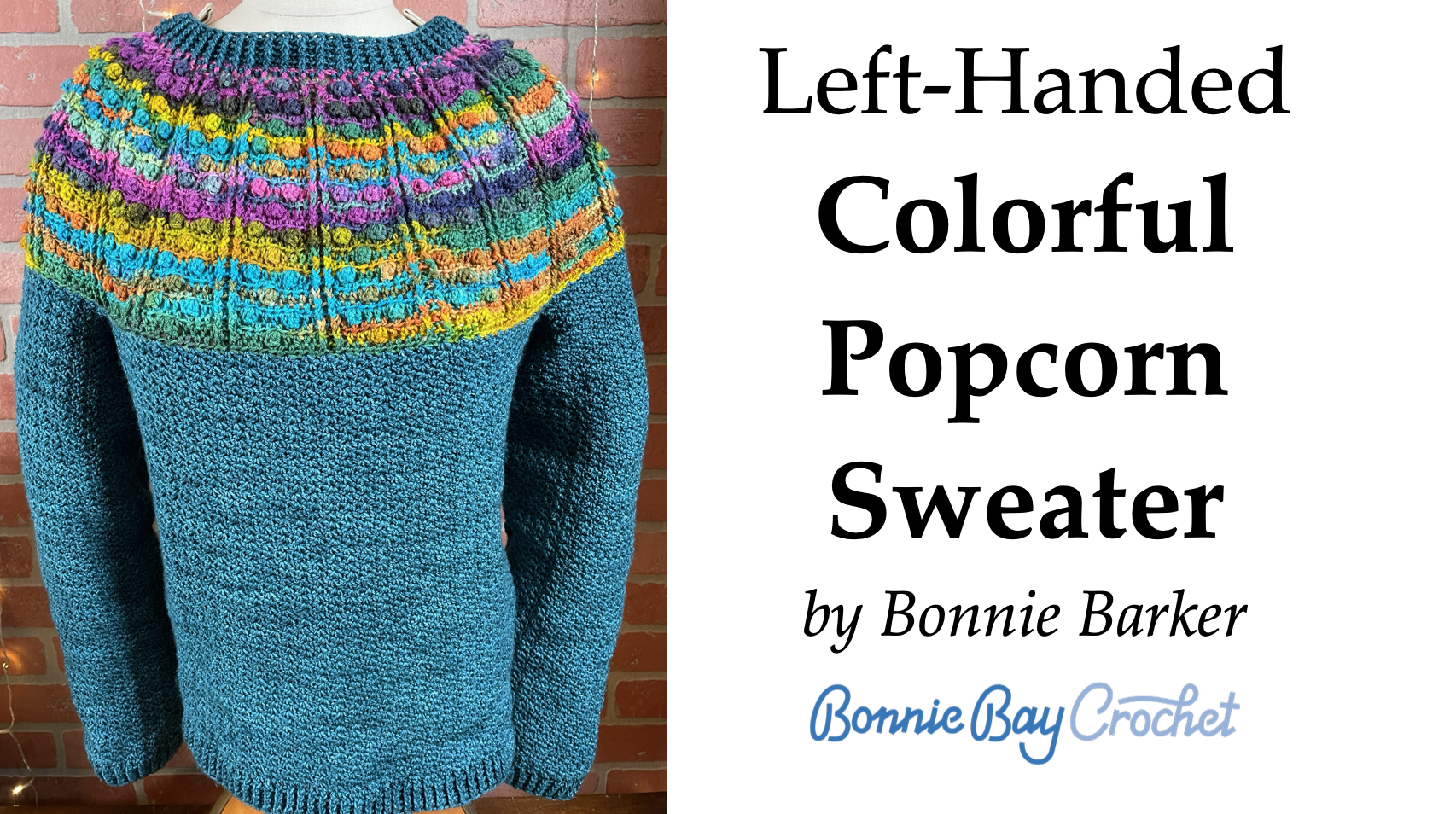 Left-Handed Colorful Popcorn Pullover
