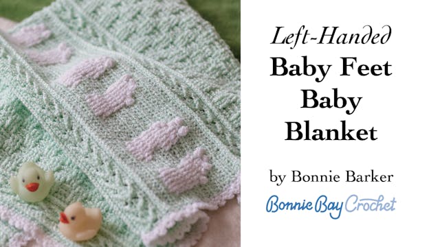 Left-Handed Baby Feet Baby Blanket