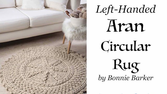 Left-Handed Aran Circular Rug