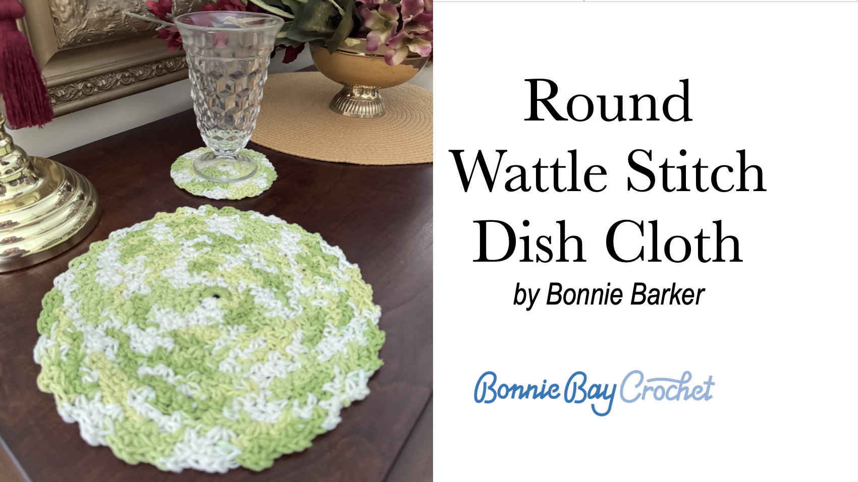 Round Wattle Stitch Dish Cloth