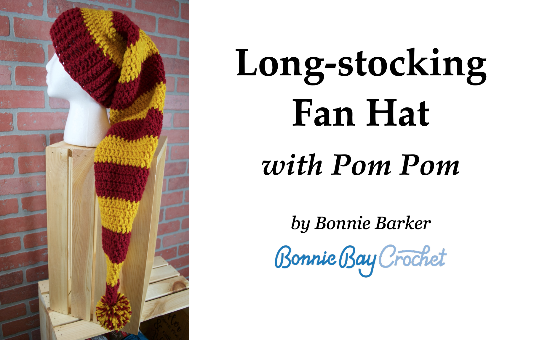 Longstocking Fan Hat with Pom Pom