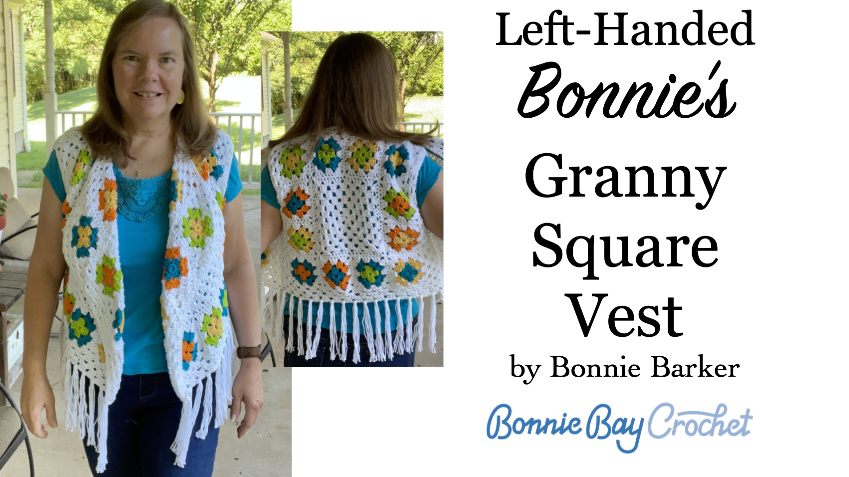 Left-Handed Bonnie's Granny Square Vest