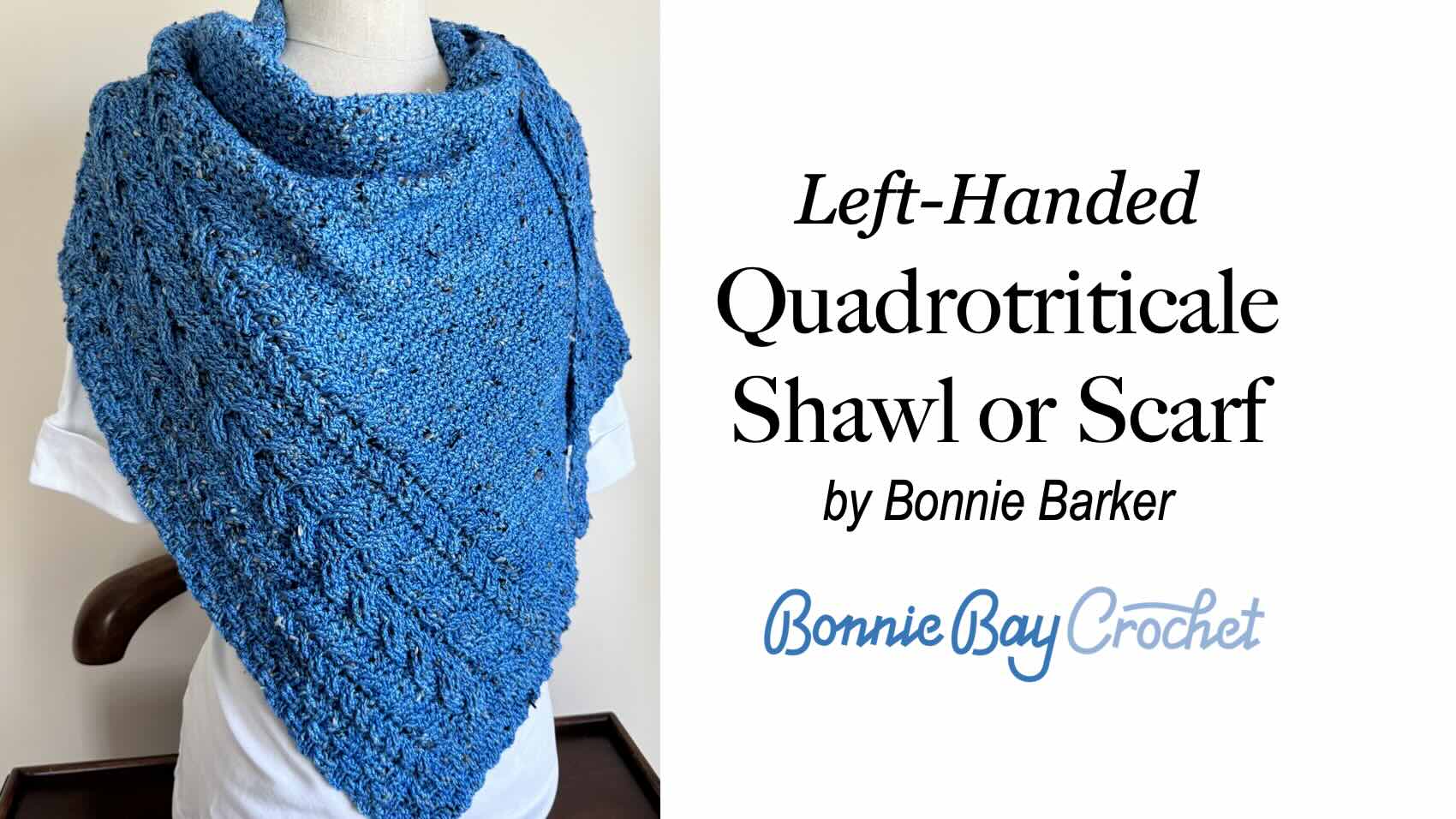 Left-Handed Quadrotriticale Shawl or Scarf