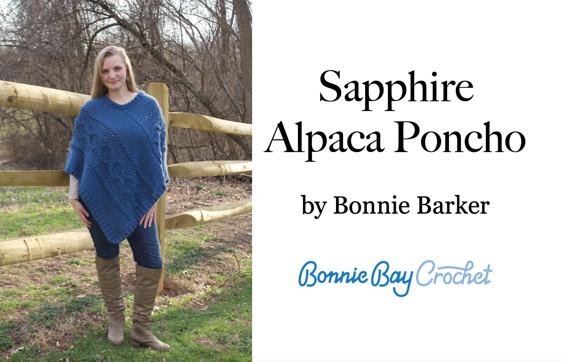 Sapphire Alpaca Poncho