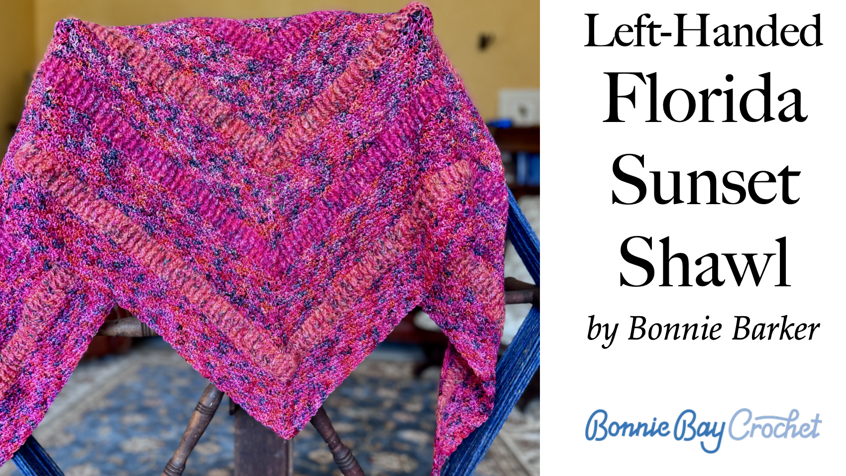 LEFT-HANDED Florida Sunset Shawl