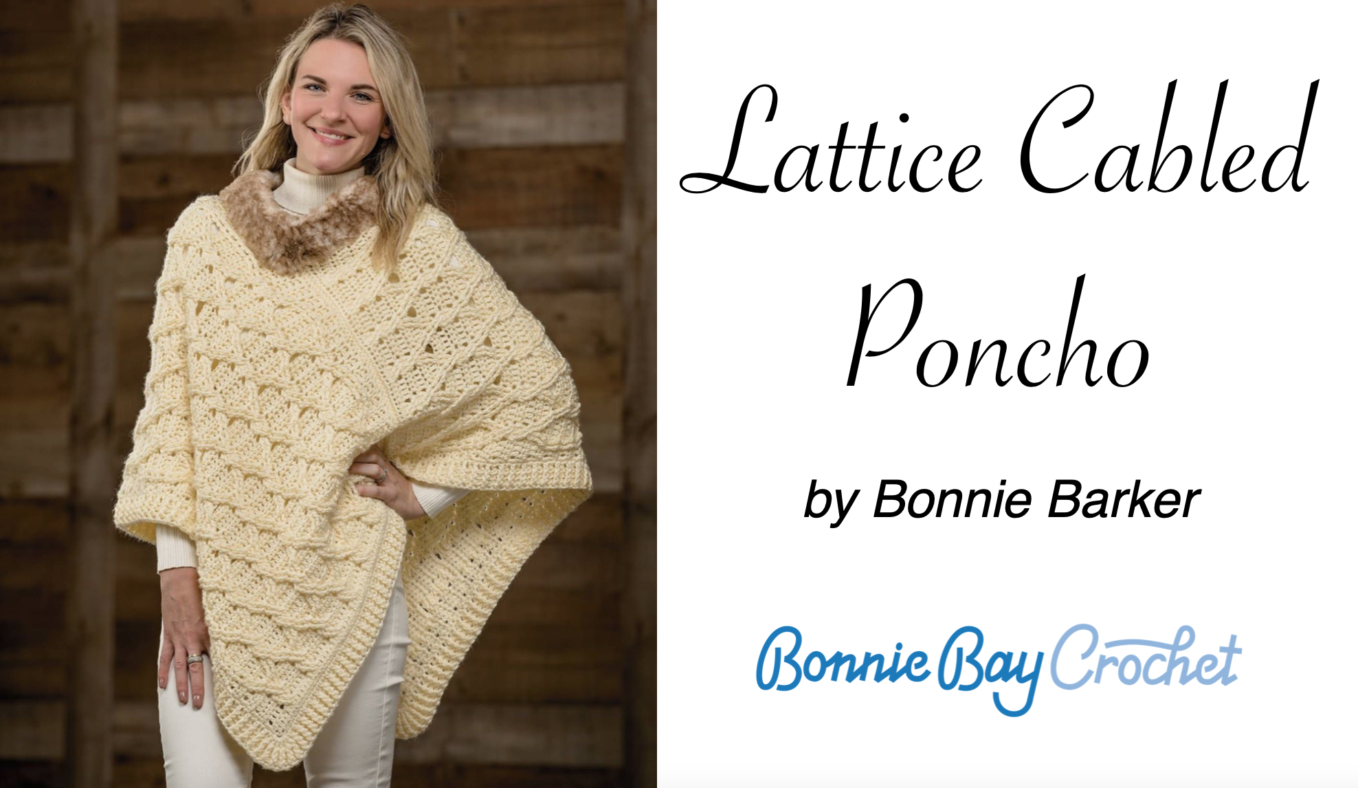 Lattice Cabled Poncho