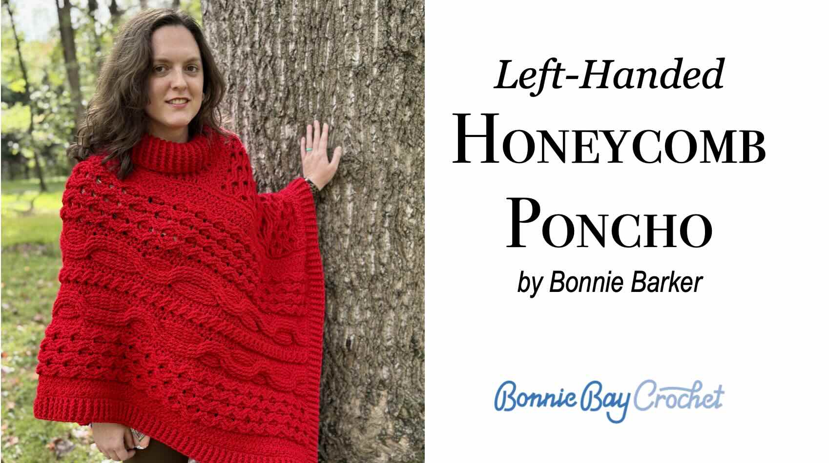 LEFT-HANDED Honeycomb Poncho