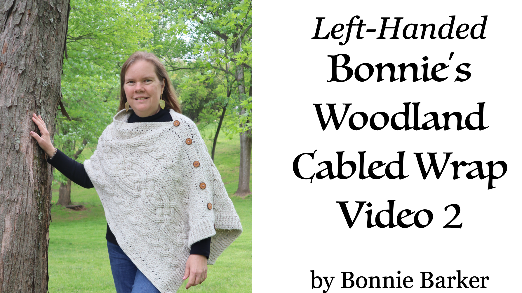 Left-Handed Bonnie's Woodland Cabled Wrap (2 of 2)
