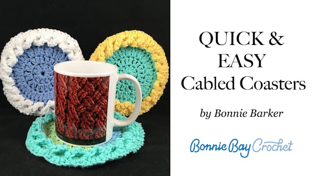 Quick & Easy Cabled Coasters
