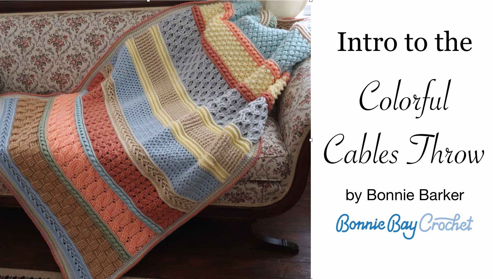 Left-Handed Colorful Cables Throw