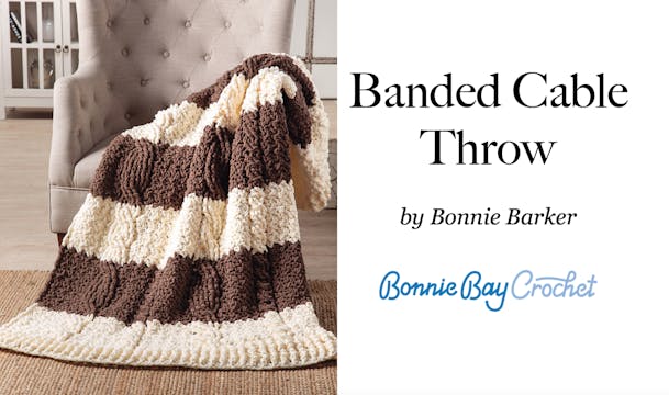 Banded Cable Throw