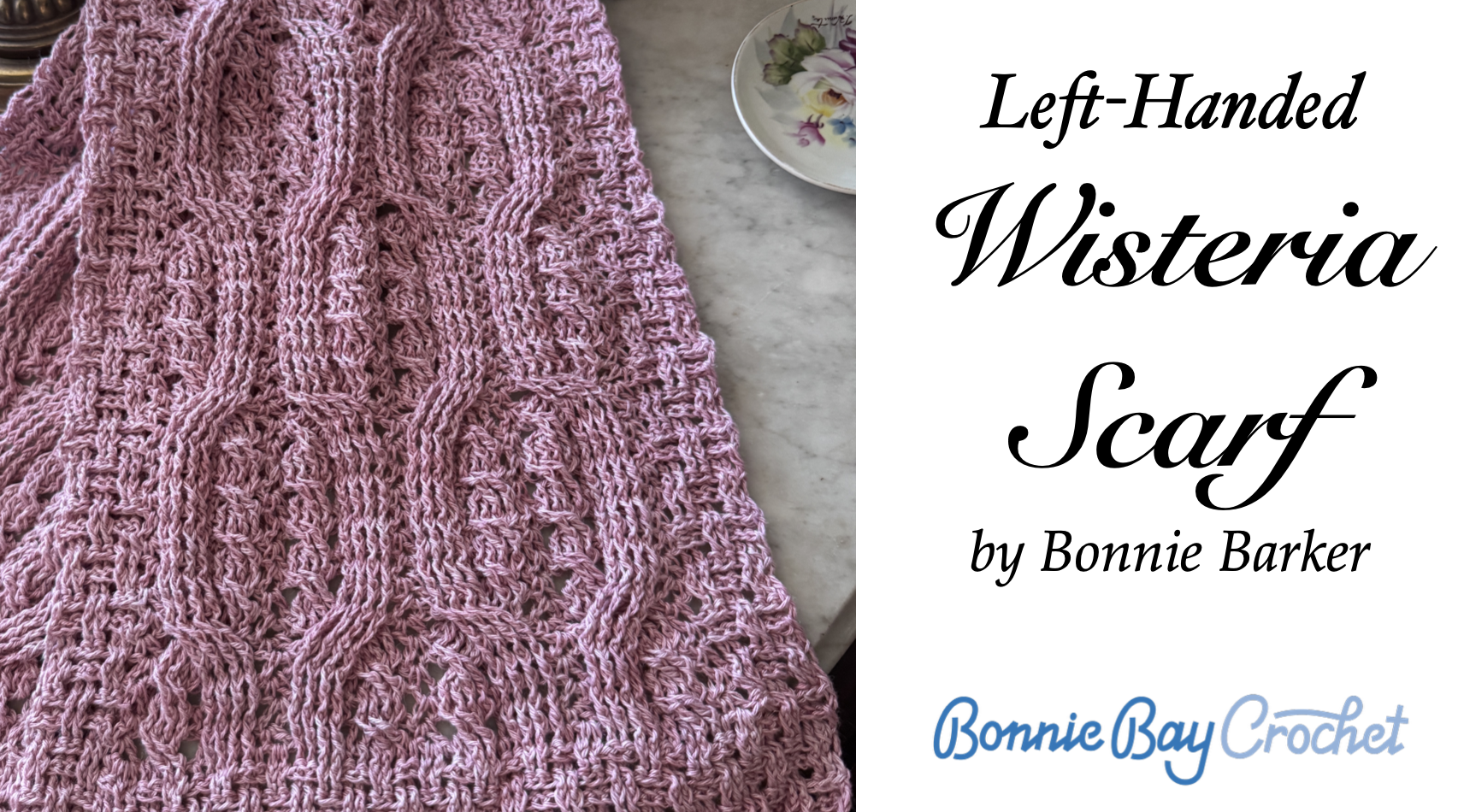 Left-Handed Wisteria Scarf