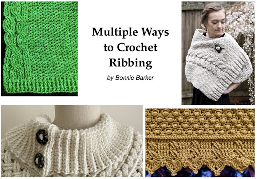 Many Ways to Crochet Ribbing