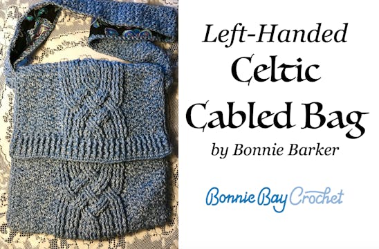 Left-Handed Celtic Cabled Bag