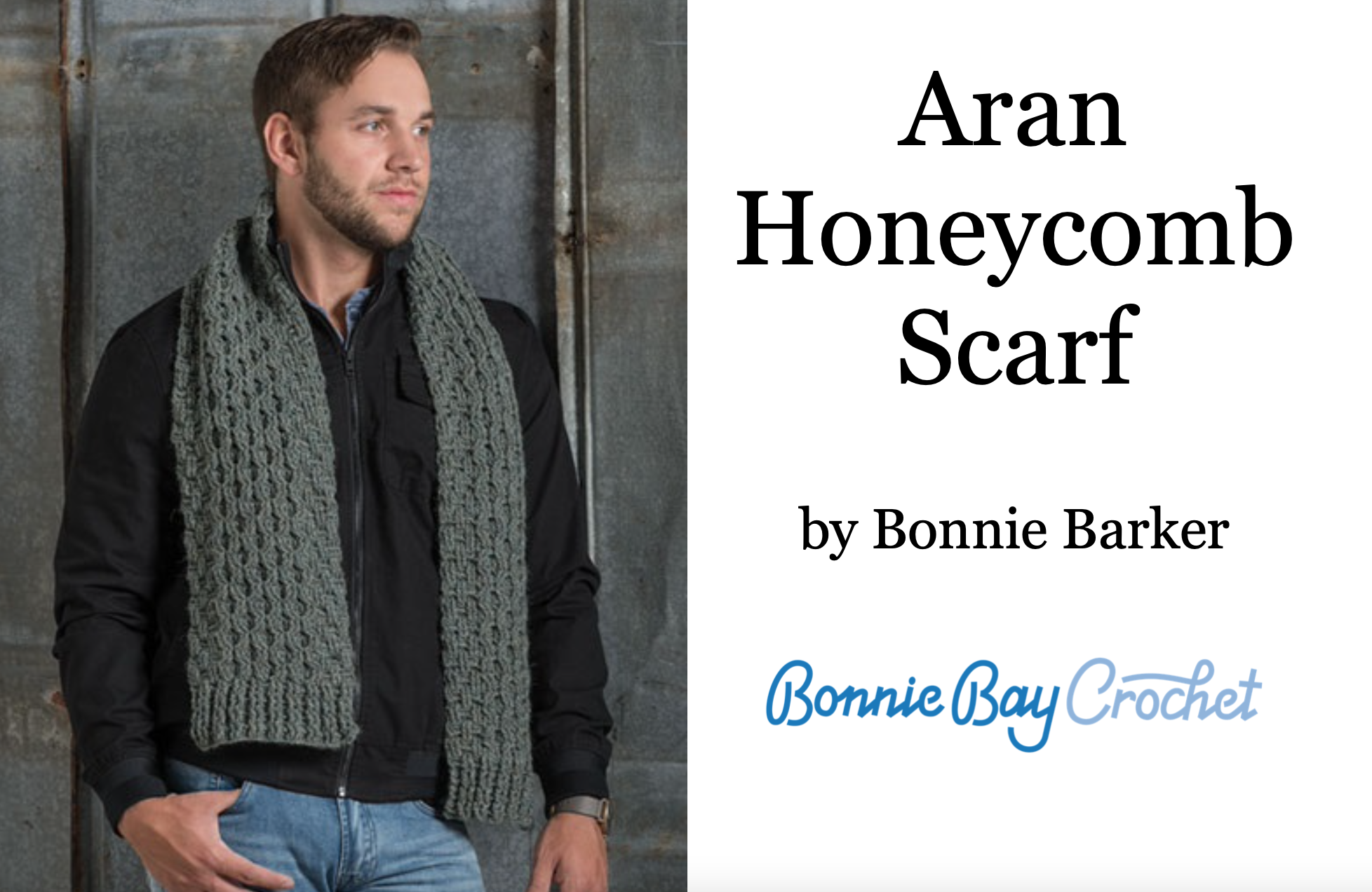 Aran Honeycomb Scarf