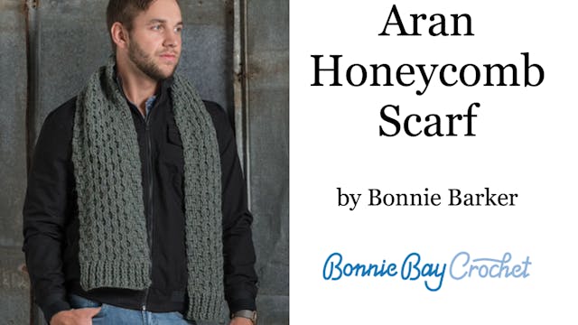 Aran Honeycomb Scarf