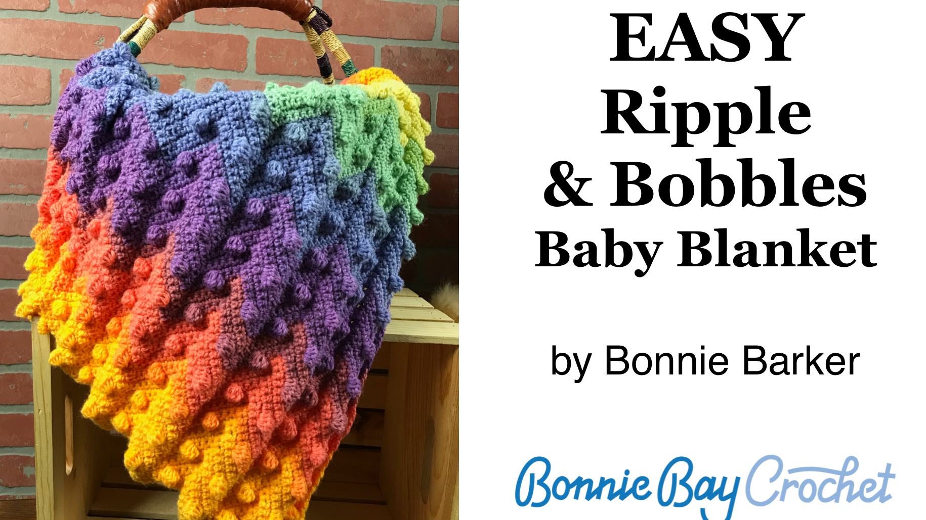 EASY Ripple & Bobbles Baby Blanket