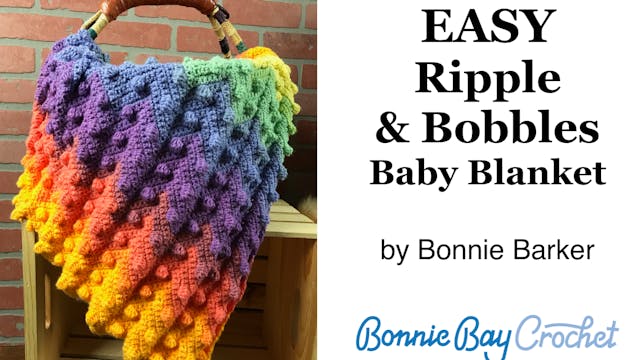 EASY Ripple & Bobbles Baby Blanket