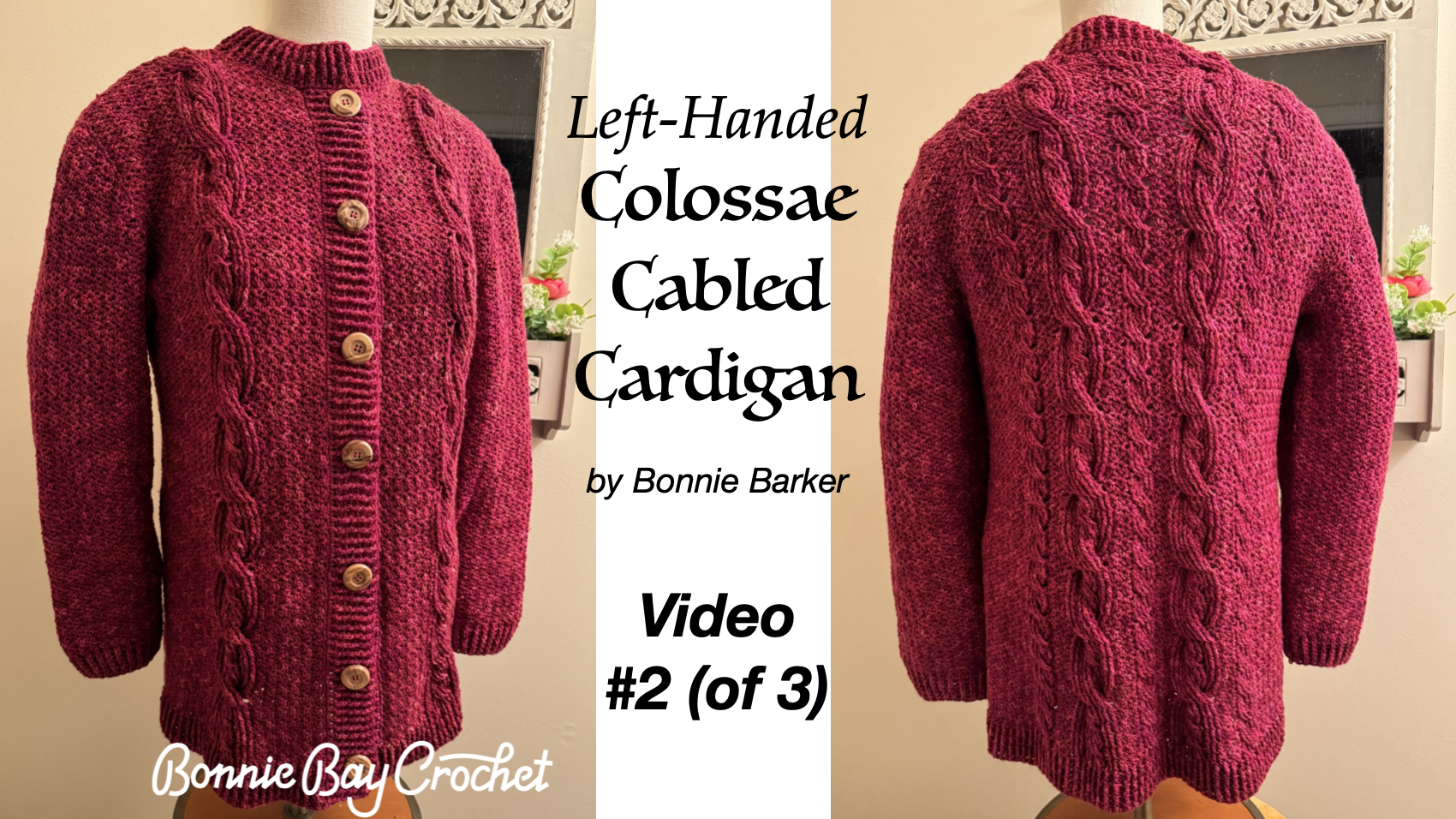 Left-Handed Colossae Cabled Cardigan Part 2: Front Panels & Connecting