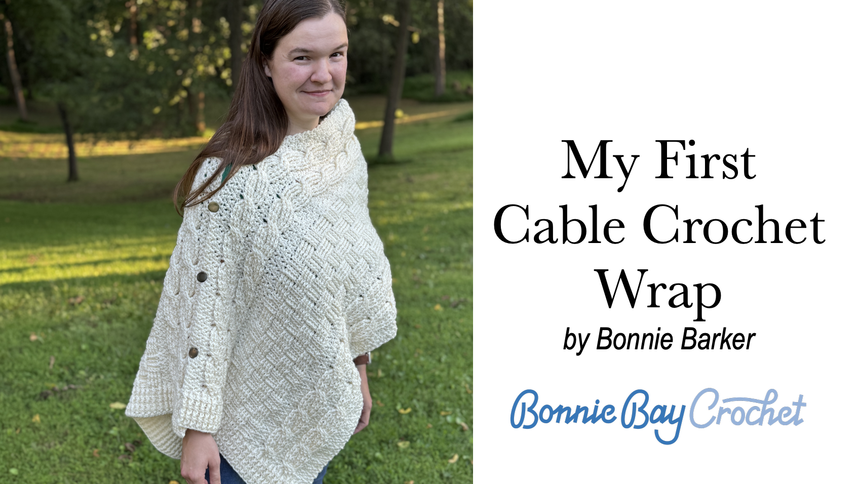 My First Cable Crochet Wrap