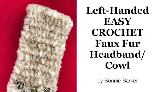 Left-Handed EASY Faux Fur Headband:Cowl