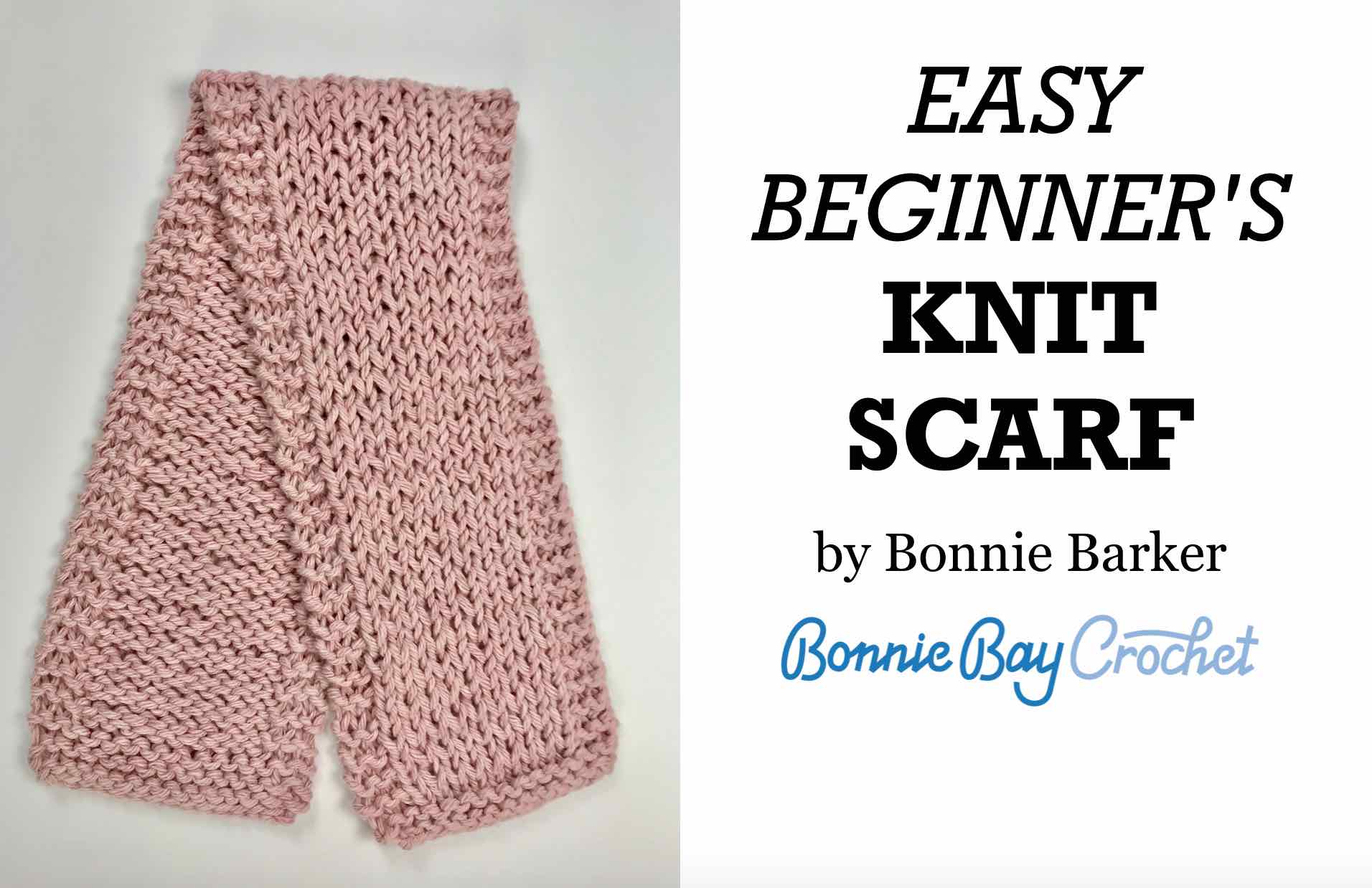 EASY BEGINNER Knit Scarf