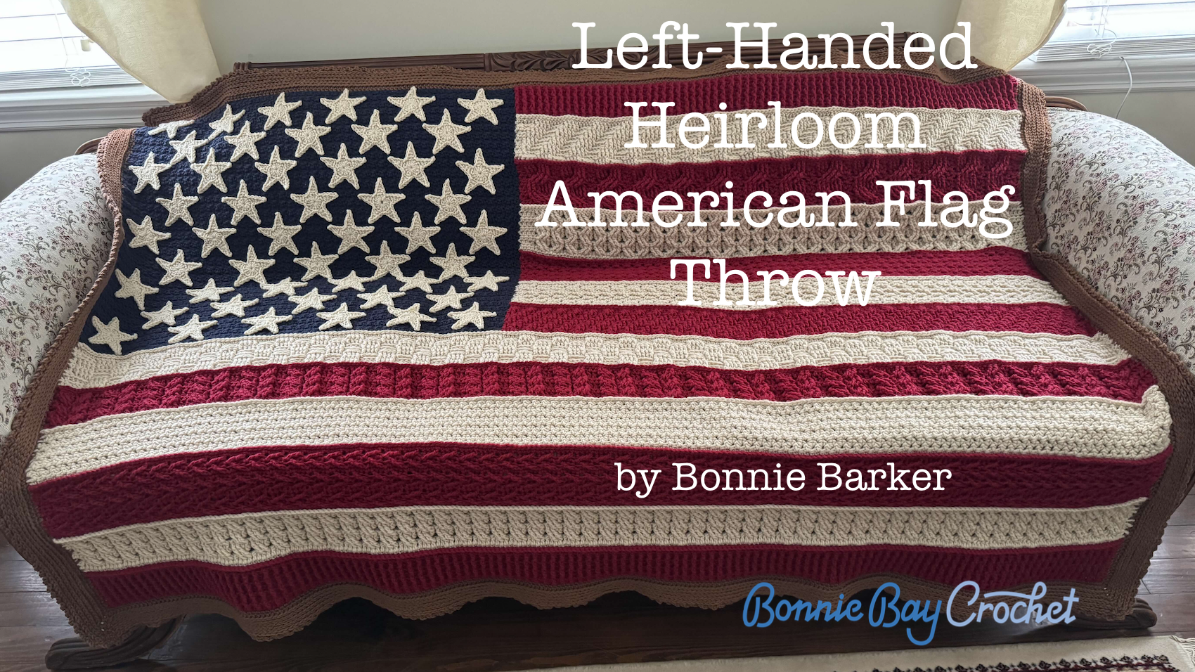 LEFT-HANDED Heirloom American Flag Throw