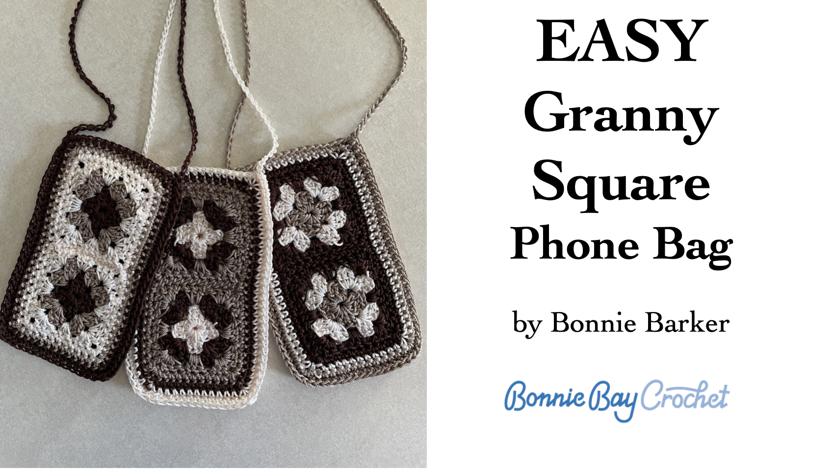 EASY Granny Square Phone Bag