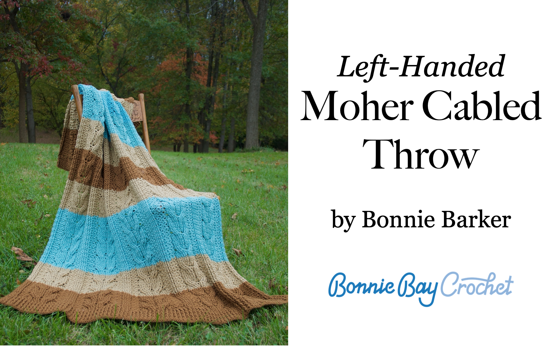 Left-Handed Moher Cabled Throw