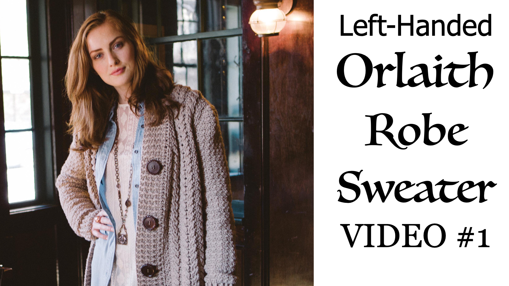 Left-Handed Orlaith Robe Sweater (1 of 3)