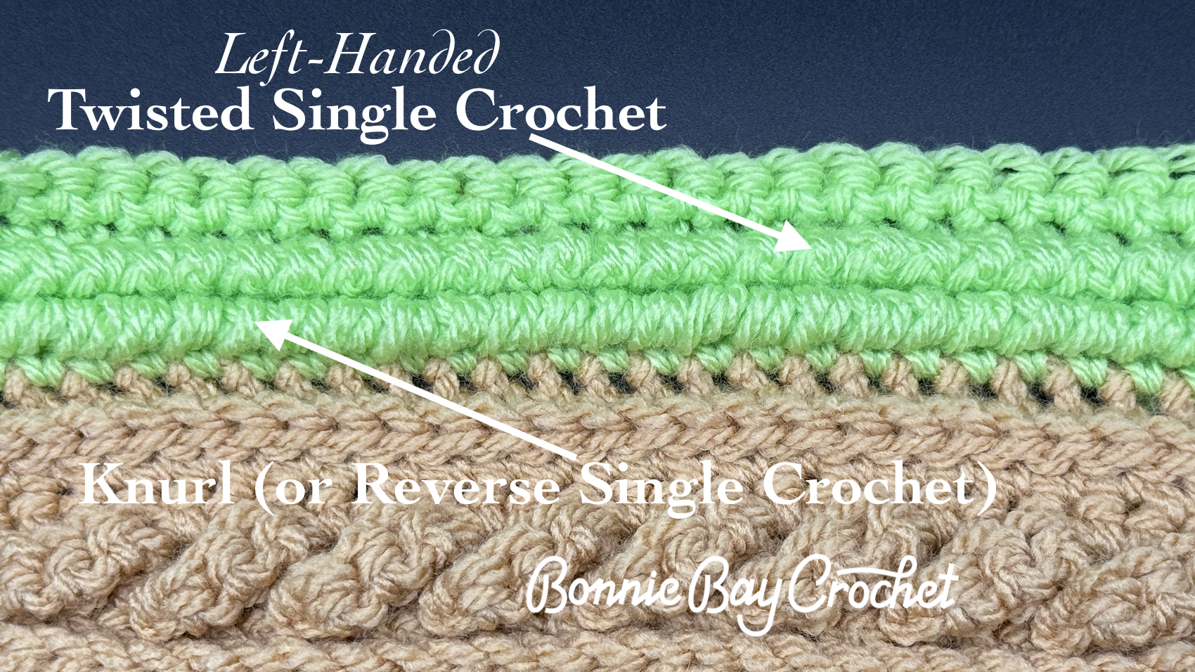 Left-Handed Version: The Twisted Single Crochet
