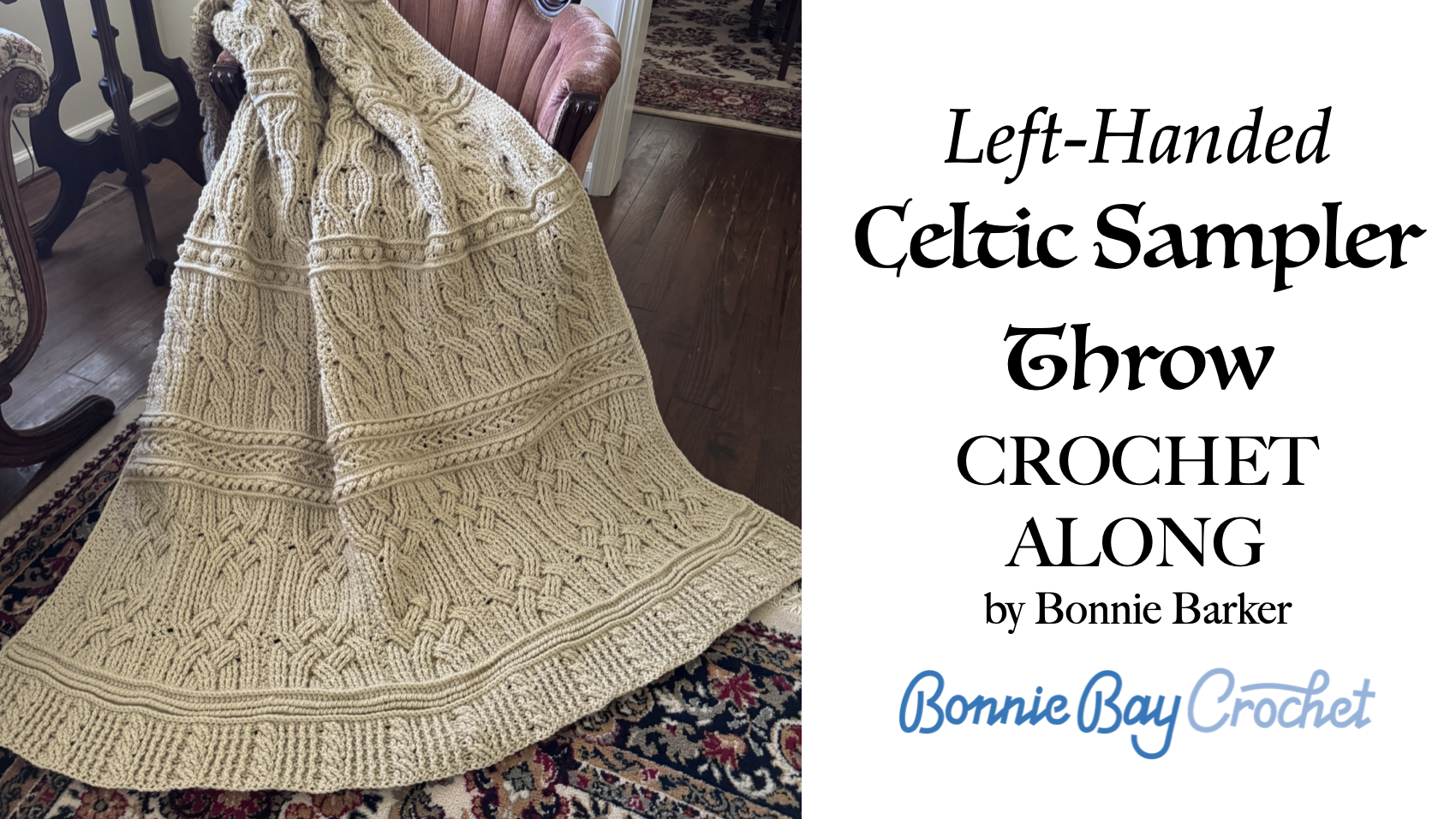 LEFT-HANDED VERSION: Celtic Sampler Throw
