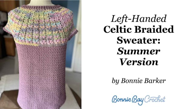 Left-Handed Celtic Braided Sweater: S...