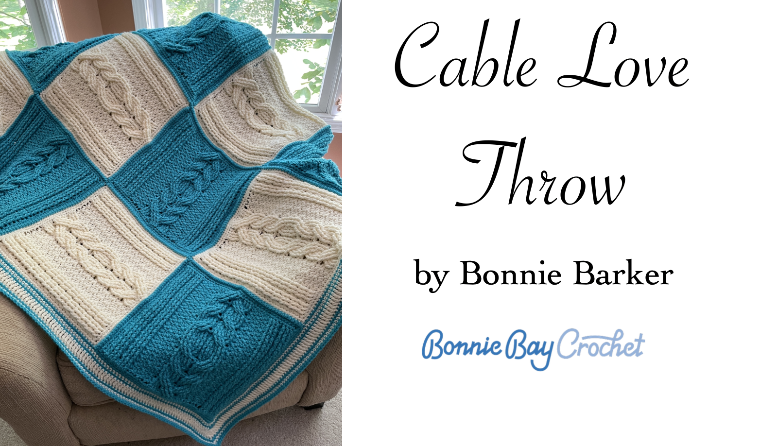 Left-Handed Cable Love Throw
