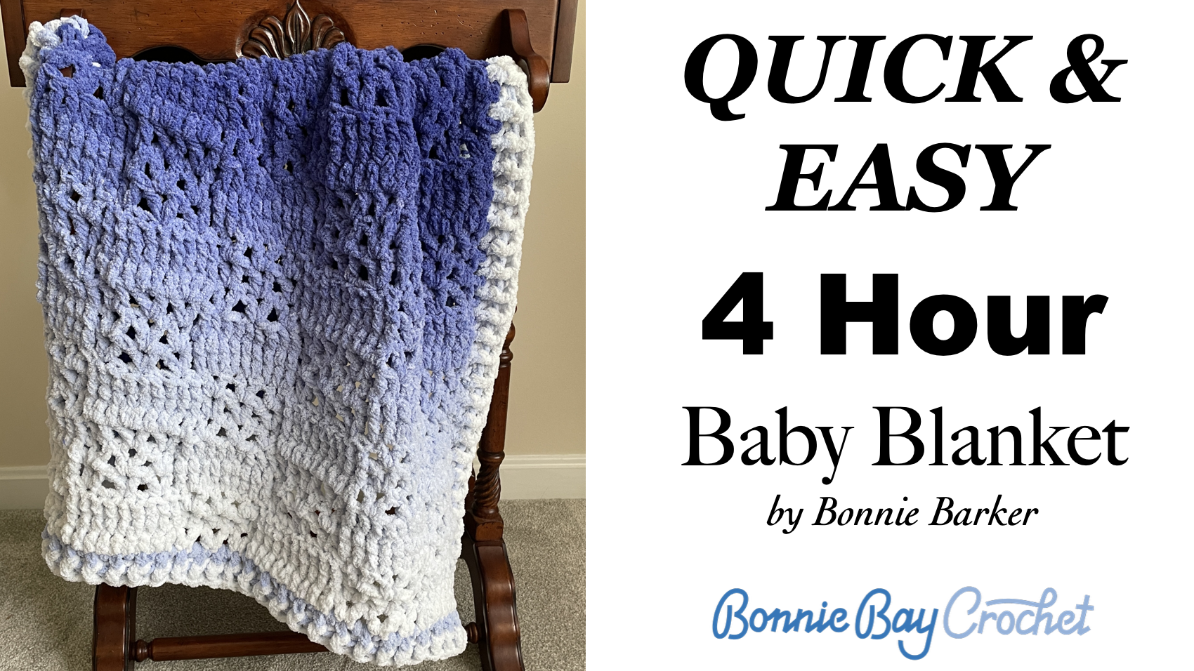 QUICK & EASY 4 Hour Baby Blanket