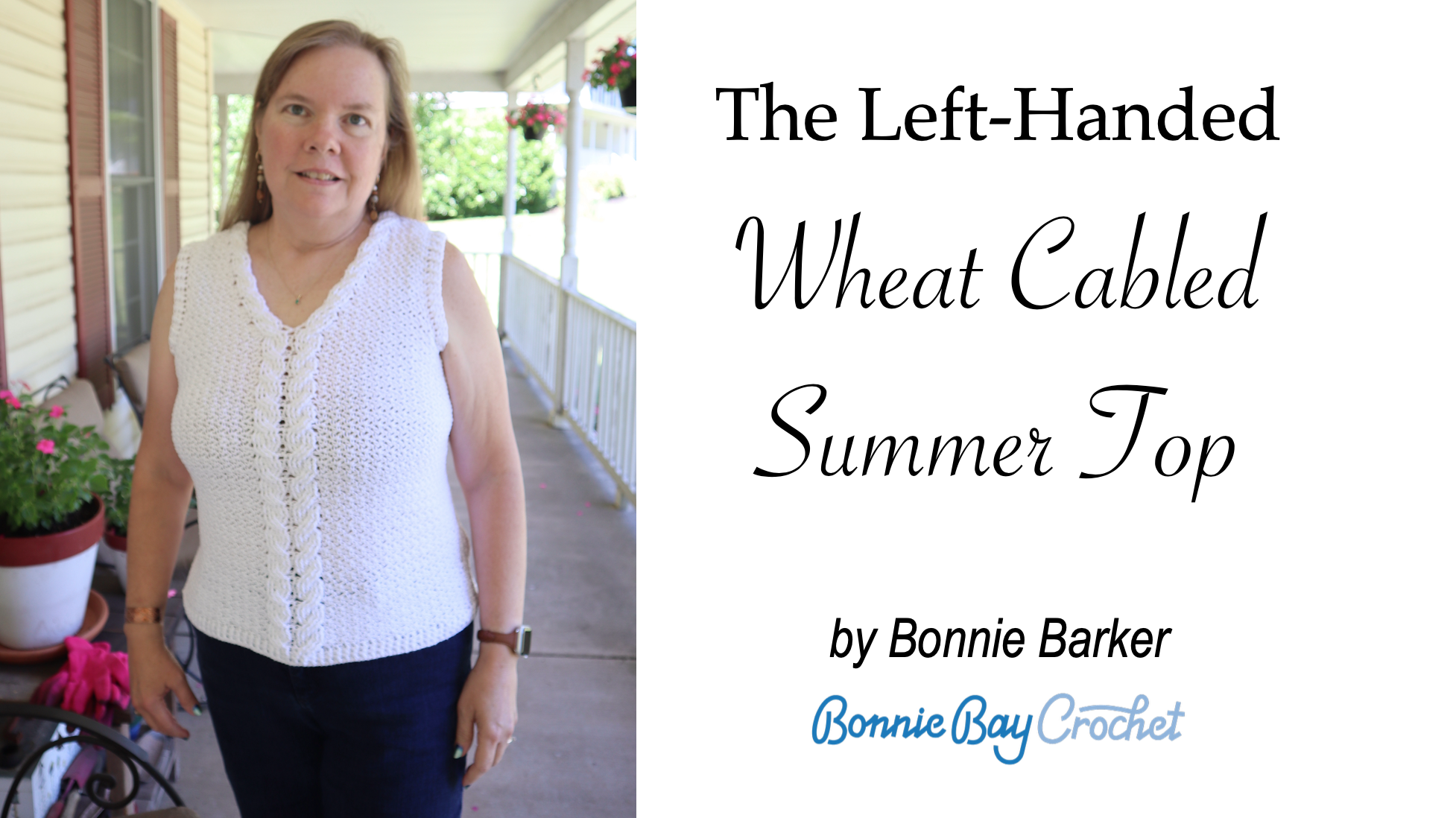 Left-Handed Wheat Cabled Summer Top