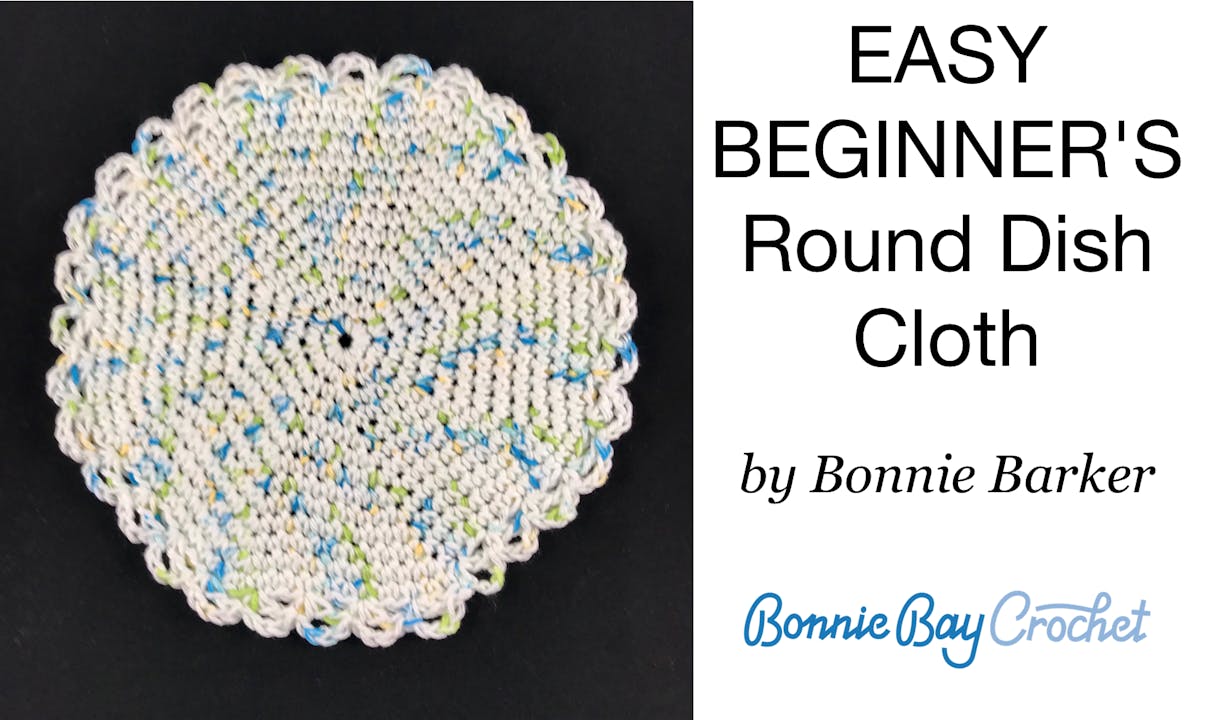 EASY BEGINNER'S Crochet Dish Cloth 