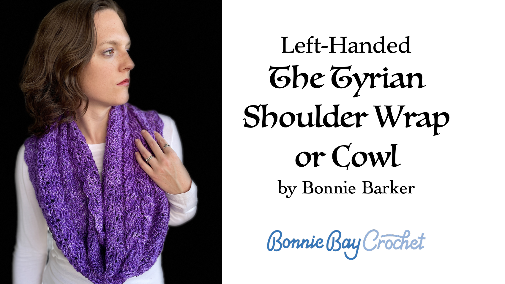 Left-Handed Tyrian Shoulder Wrap or Cowl