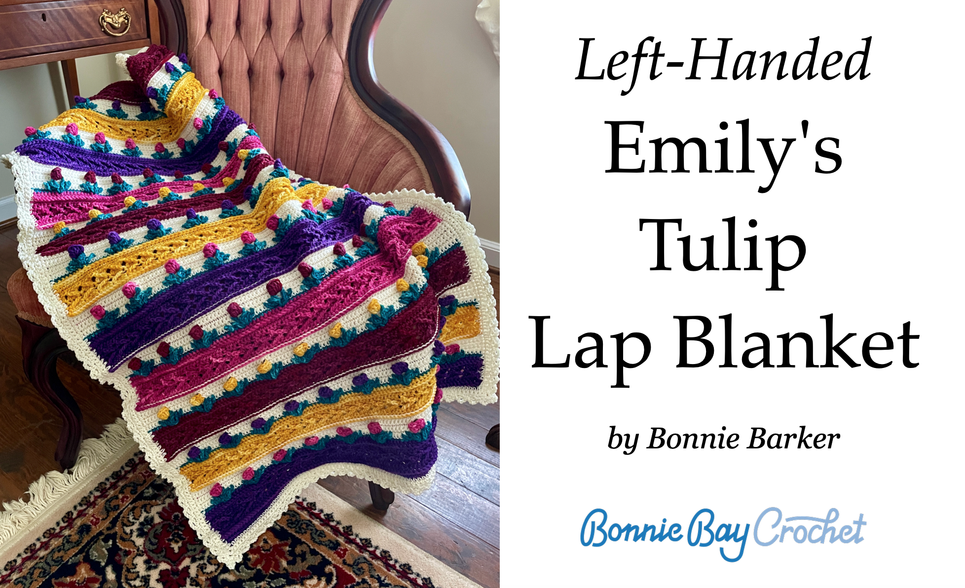 Left-Handed Emily's Tulip Lap Blanket