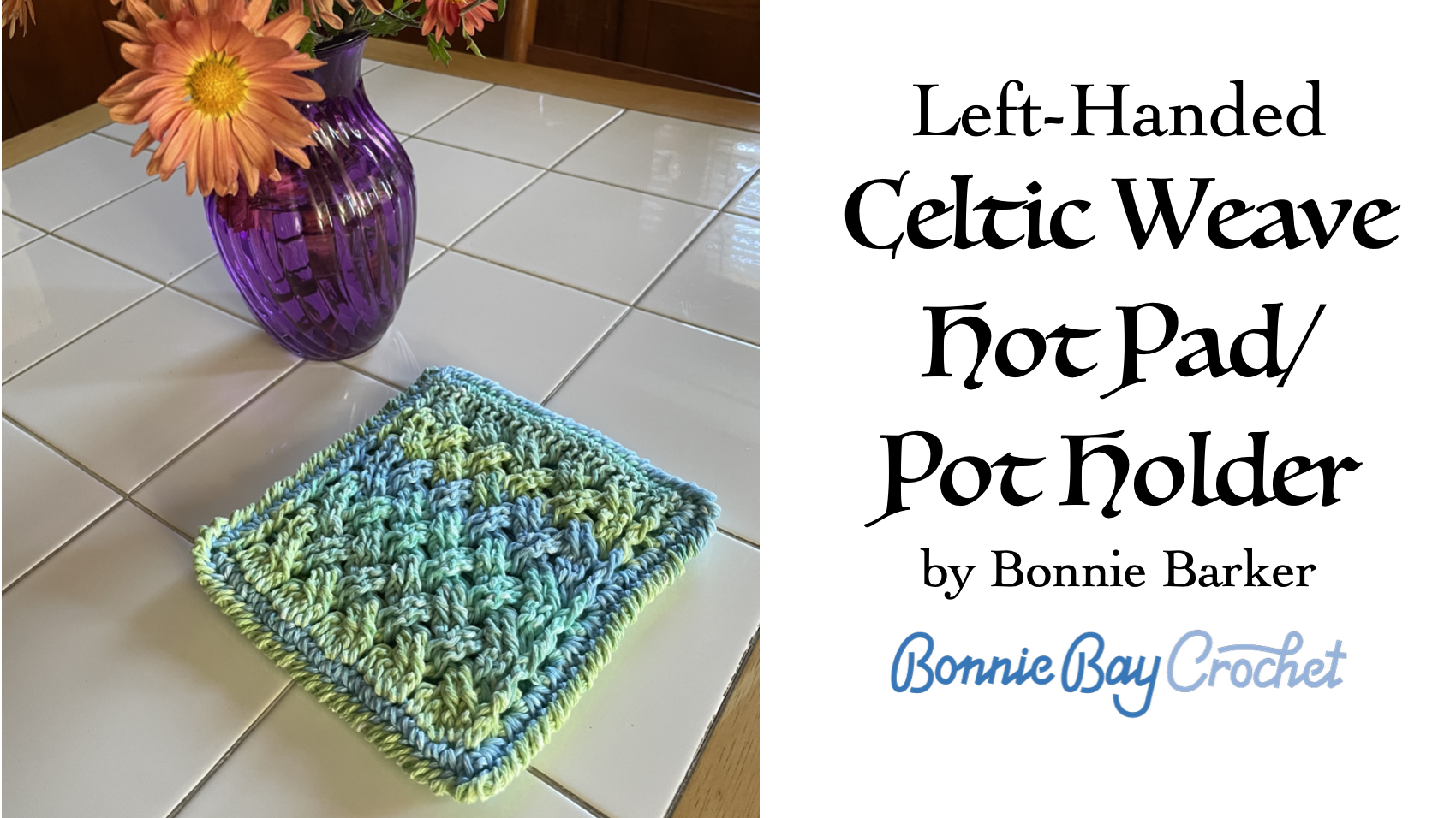 Left-Handed Celtic Weave Hot Pad/Pot Holder