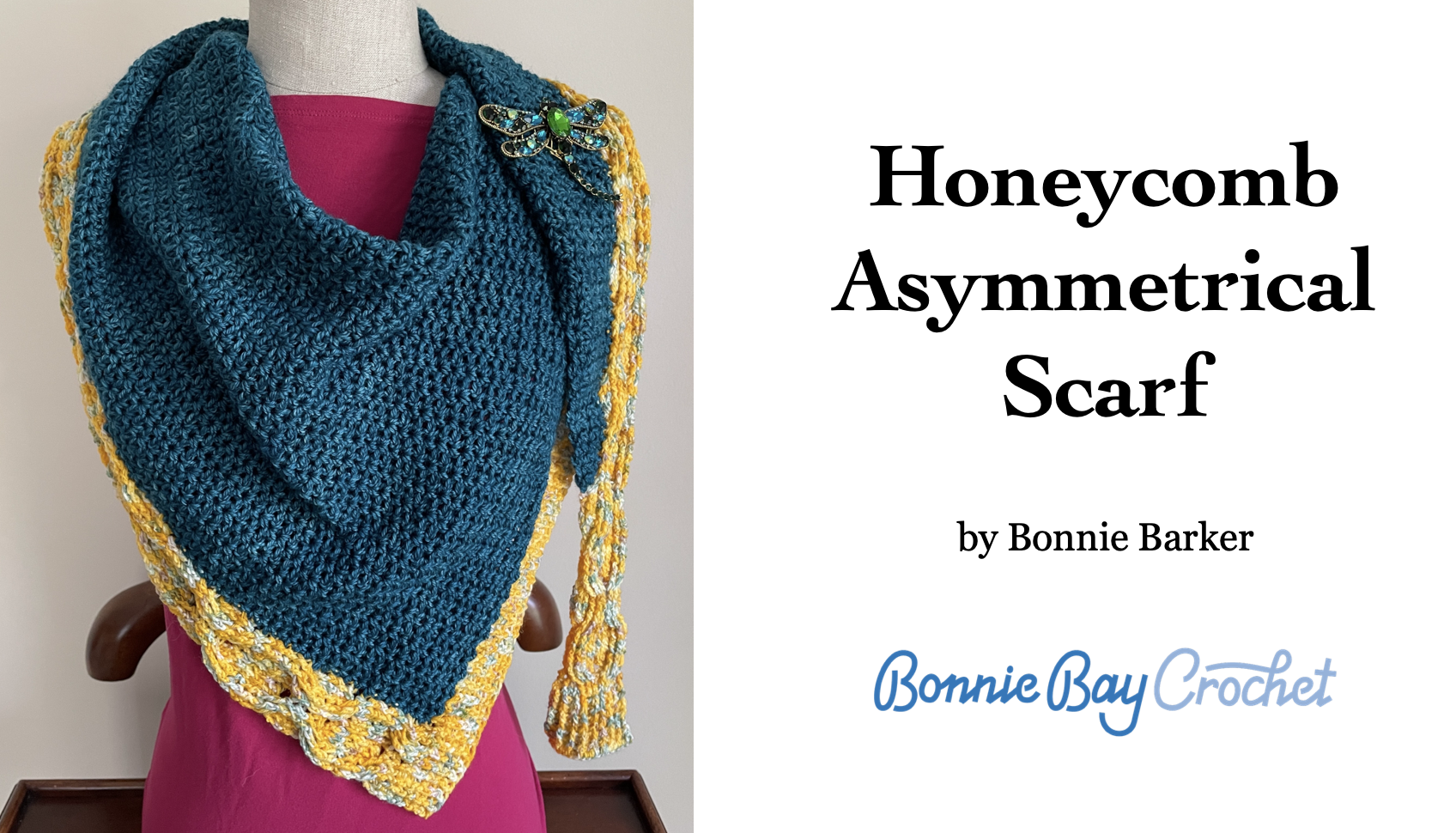 Honeycomb Asymmetrical Scarf