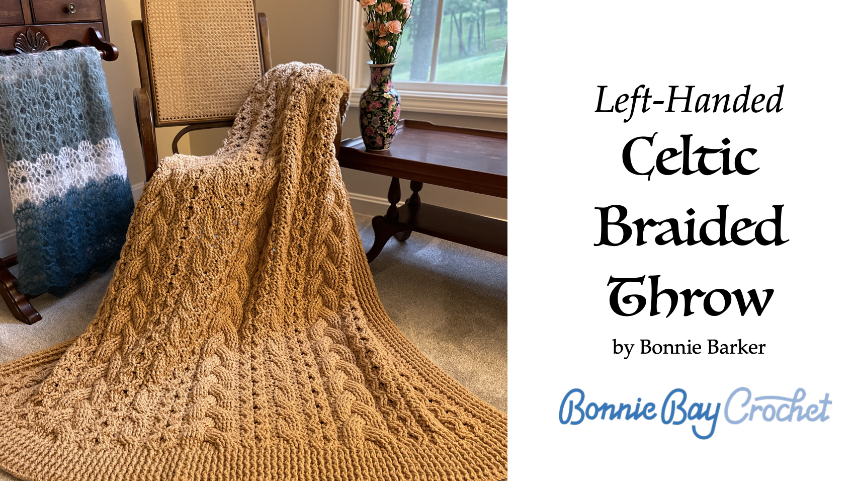 Left-Handed Celtic Braided Throw