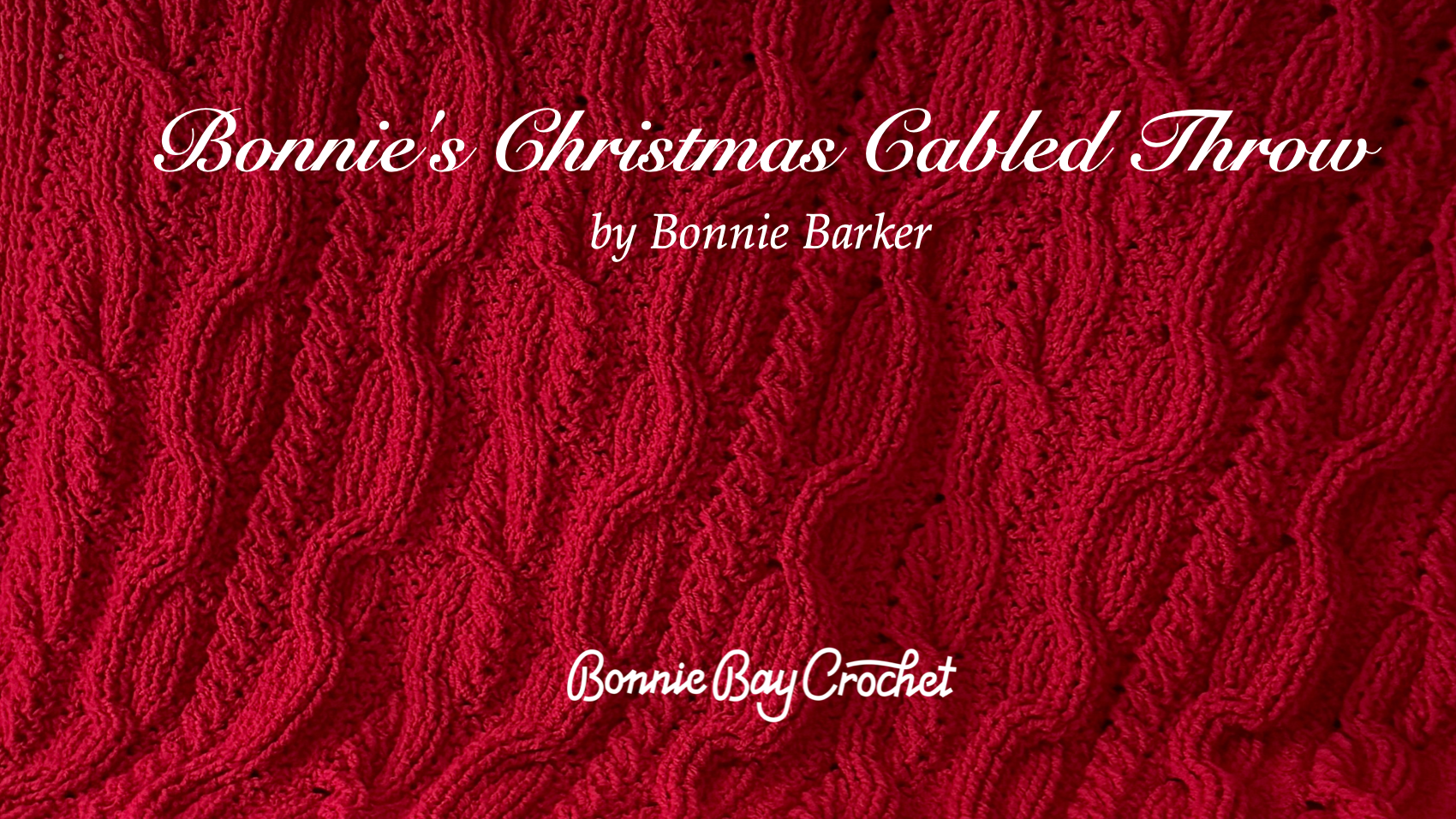 Bonnie's Christmas Cabled Throw